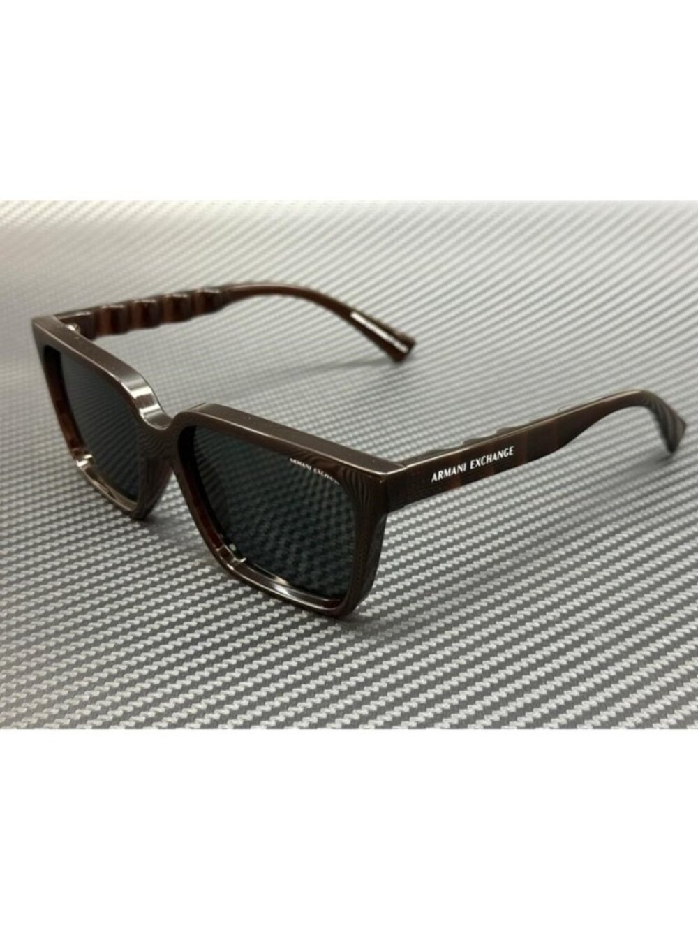 New Armani Exchange Men Transparent Brown Sunglasses 56-17-145